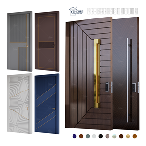 Puerta pivotante inteligente exterior <span class=keywords><strong>de</strong></span> lujo <span class=keywords><strong>de</strong></span> China para seguridad <span class=keywords><strong>de</strong></span> la casa <span class=keywords><strong>bonitas</strong></span> <span class=keywords><strong>puertas</strong></span> <span class=keywords><strong>de</strong></span> <span class=keywords><strong>madera</strong></span> para entrada <span class=keywords><strong>de</strong></span> villa <span class=keywords><strong>puertas</strong></span> principales <span class=keywords><strong>de</strong></span> entrada frontal modernas - Product Image 5