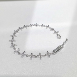 wholesale brass unique Rhodium Plated Chain diy <b>charm</b> <b>Bracelet</b> Unisex Party natural stone Lock Design multi layered <b>bracelets</b> - Product Image 5