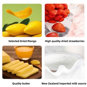 Ben Gong E Le fait à la main mangue fraise pâtisseries sucré produits laitiers collations enfants Dessert chinois <span class=keywords><strong>asiatique</strong></span> nourriture paquet unique boîte en gros - Product Image 3