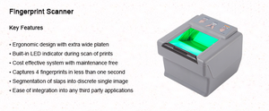 Lector de Huellas Dactilares Biométrico Compacto <span class=keywords><strong>FBI</strong></span> FAP60 4 4 2 con Estándar ANSI ISO para Sensor de Huellas Dactilares LES - Product Image 4