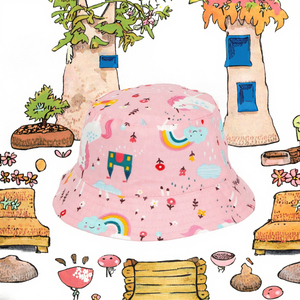 Chapeau Bob Enfant 2-6 Ans Printemps-Été, Motif Dinosaure Animal, Coton Respirant, Cordon Dessin Animé, Idéal pour l'Extérieur - Product Image 2