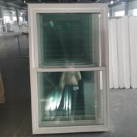 Stores enrouleurs en plastique anti-UV bleus invisibles en alliage d'aluminium de style européen pour fenêtres à double battant, garantie 2 ans