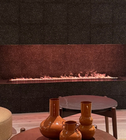Chimenea Eléctrica Moderna con Diseño de Vapor de Agua, Simulación de Llama 3D, Mueble para TV, Decoración para el Hogar, Venta al por Mayor