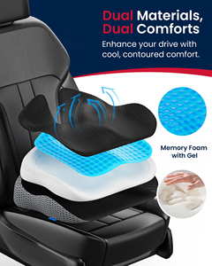 Cojín Ortopédico de Gel para Alivio del Dolor de Coxis, para Silla de Oficina o Asiento de Coche, con Espuma Viscoelástica Reforzada y Gel Refrigerante - Product Image 5