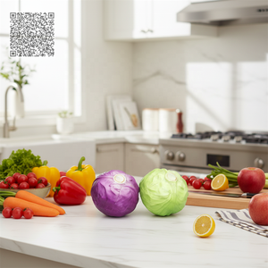 Légumes artificiels haut de gamme (chou frisé, chou de Bruxelles) pour la présentation professionnelle de superaliments biologiques et la décoration de luxe pour les épiceries - Product Image 2