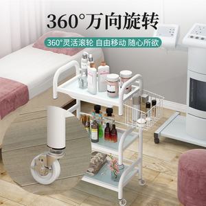 Chariot de beauté moderne en métal pour salons, spécial salon de coiffure, étagère de rangement pour collations, avec support pour outils de manucure et de cils, support pour instruments de voiture - Product Image 2