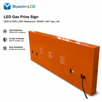 Affichage LED personnalisé de prix du carburant, couleur orange, 4 chiffres, 12 pouces