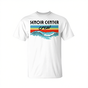 Camiseta Senior Center Crew Ocean con diseño retro, unisex, talla para adultos - Product Image 2