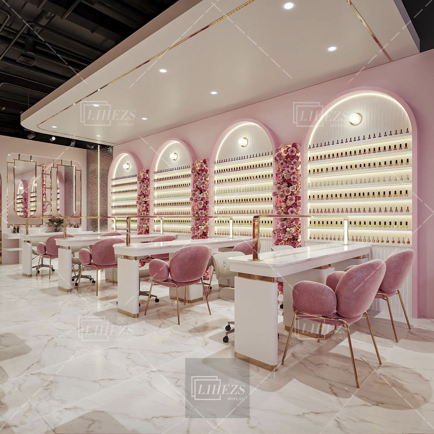 Shop Our Collection of Wood and Metal Cosmetic Display Furniture
