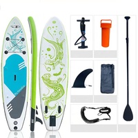 Prix d'usine direct en gros HDPE Standup Paddle Board Durable Blow-Up SUP Paddle Board pour les eaux de l'océan