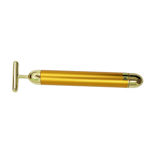 Gold T-Shaped Electric Eye Massager Rechargeable USB Type C Lithium Battery Home Use - Product Image 1