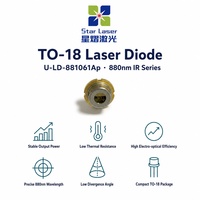 Diode laser UOC U-LD-881061Ap 880 nm 10 mW TO-18 5,6 mm, laser semi-conducteur proche infrarouge avec moniteur PD