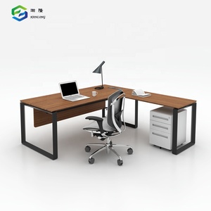 Bureau <span class=keywords><strong>de</strong></span> Secrétaire Extensible Tendance, Grand Bureau d'Ordinateur en Forme <span class=keywords><strong>de</strong></span> L - Product Image 4