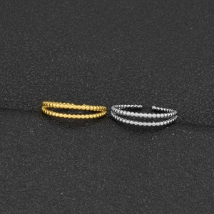 2026 New Fashionable Stainless Steel Hollowed Out Design Geometric <b>Ring</b> Simple Women's <b>Adjustable</b> <b>Rings</b> Wholesale Jewelry - Product Image 3
