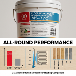 MS-77C Nouvelle Arrivée Adhésif pour sols en <span class=keywords><strong>bois</strong></span> à usage général, haute résistance, haute qualité, faible teneur en COV, sans formaldéhyde, adhésif MS - Product Image 2