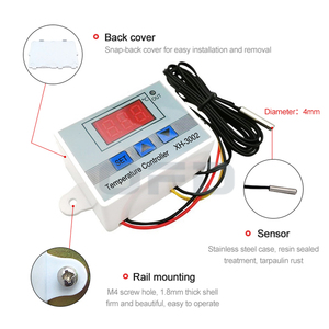 XH-W3002 อุณหภูมิคอนโทรลเลอร์จอแสดงผลดิจิตอลอัจฉริยะอิเล็กทรอนิกส์อุณหภูมิคอนโทรลสวิทช์อุณหภูมิ XH-W3002 - Product Image 3