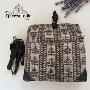 Boho 13 Inch Sling <b>Bag</b> Handmade Rug Fabric <b>Tablet</b> Case Cotton Crossbody Sleeve Wholesale India Export - Product Image 5