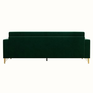 Modern Tufted Plush Velvet <b>Sofa</b> Set with Metal Accents Three Person Deep Seating for Apartment <b>Hotel</b> Villa Living Rooms - Product Image 4