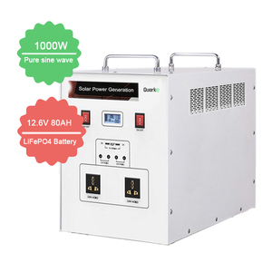 สถานีไฟฟ้าพกพา 1000W 1024WH พร้อมตัวควบคุมพลังงานแสงอาทิตย์ MPPT PWM แบตเตอรี่ลิเธียม LiFePO4 12V ระบบผลิตไฟฟ้าพลังงานแสงอาทิตย์ 220V - Product Image 3