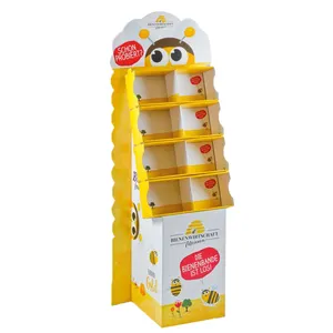 New Design Cardboard Display stand Customized floor display rack Special shaped paper display