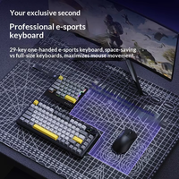 Clavier de jeu filaire à une main AJAZZ AK029 avec interrupteurs magnétiques mécaniques, rétroéclairage RVB, 29 touches