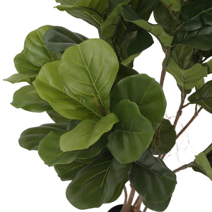 Faux Ficus Lyrata Plant 120cm artificiale Fiddle Leaf Fig Tree in Pot per la decorazione dell'home Office - Product Image 6