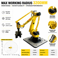Système robotique de tri automatique de colis à grande vitesse, boîte de vitesses PLC, charge utile de 180 kg, 4 axes, 3200 mm, moteur IP54/IP65, Thinkmotion 0,1 mm