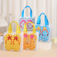 Pantoufles de plage écologique Logo personnalisé chiffons de vêtement non-tissé réutilisable sacs fourre-tout d'épicerie sac non tissé