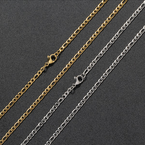 Stainless Steel <b>Chain</b>, Hip Hop Jewelry 3mm Stainless Steel Hip Hop Figaro <b>Chain</b> Tanjing Fashion Lijing Necklace - Product Image 1