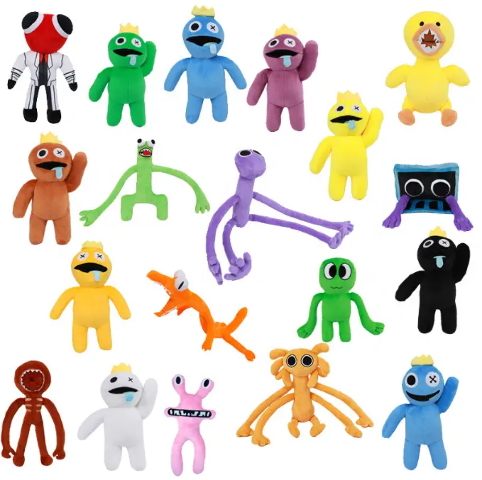 Roblox Rainbow Friends Plush Toy Cartoon Game Character Doll Blue Monster Rainbow Friends Toy