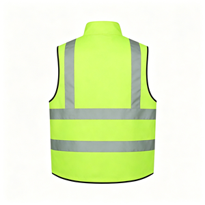 High Visibility Breathable Safety Vest for <b>Construction</b> & Traffic <b>Work</b>, Reflective Logo <b>Work</b> <b>Jacket</b> - Product Image 3