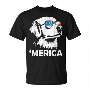 Camiseta Golden Retriever Dog 4th Of July Merica - Product Image 2