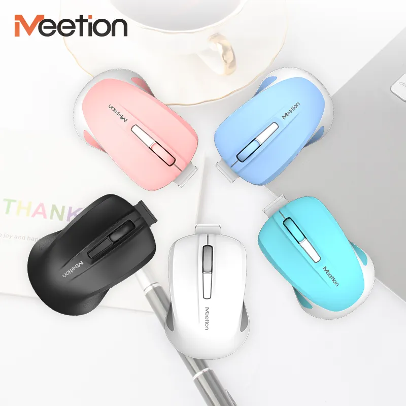 MiniGo BT Dual Micro Mini Optical USB Rechargeable Wireless Laptop Bluetooth Mouse