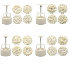 Moule à gâteau de lune à pression manuelle, nouveauté 2025, moule à gâteau en plastique imprimé pour la cuisine, ensemble d'outils de cuisson, emporte-pièces pour biscuits de fête, tampon à biscuits - Product Image 2