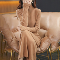 Jupe en laine et cachemire de qualité fabriquée en Chine aux meilleurs prix Robe en cachemire de style tendance