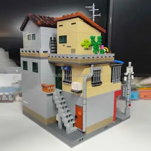 XINGBAO 01038, Modelo de <span class=keywords><strong>Barber</strong></span>ía de Pueblo Urbano, Serie Modular de Vista de Calle, Juguetes de Construcción DIY, Bloques de Construcción, Regalos Navideños para Niños, 3165 Piezas - Product Image 6