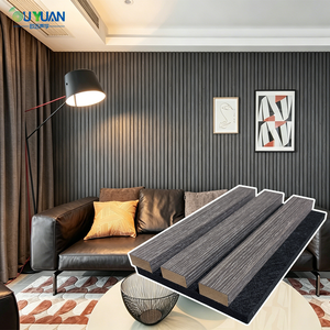 Paneles Acústicos de Madera Tech Wood Veneer, Tres Lados en Negro Albaricoque, Paneles Acústicos de Listones de Madera Insonorizantes, Panel Acústico Akupanel - Product Image 2