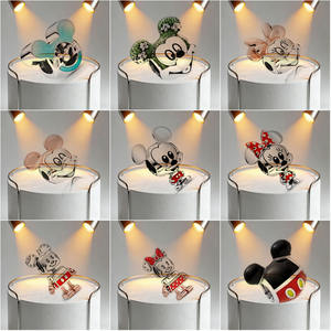 Bracciale in Argento Puro 925 Serie Topolino Minnie Paperino con Ciondoli a Perline Fai da Te - Product Image 5