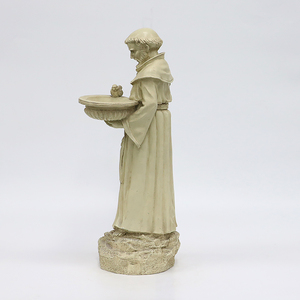 Estatua de San Francisco Hecha a Mano en Resina con Baño para Pájaros, Decoración Religiosa para Jardín, Forma Personalizada, Modelada a Mano para Uso en Interiores y Exteriores - Product Image 5