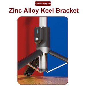 Takenoken <span class=keywords><strong>Trépied</strong></span> à selfie pliable à rotation à 360 degrés avec lumière LED de remplissage de 8 pouces Télécommande sans fil Accessoires de studio photo en direct - Product Image 5