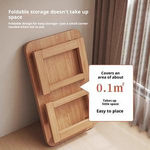 โต๊ะน้ำชาแบบพับได้วอลนัทโต๊ะญี่ปุ่นโต๊ะวางพื้นโต๊ะแบบ <span class=keywords><strong>kotatsu</strong></span> โต๊ะพับได้แบบพกพาโต๊ะกาแฟสำหรับห้องนั่งเล่น - Product Image 3