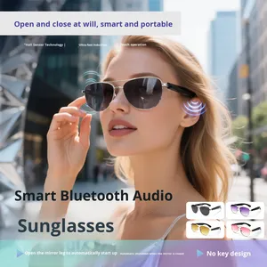 2 Gafas Inteligentes con Bluetooth, Encendido/Apagado Automático, Diseño <span class=keywords><strong>de</strong></span> Bisagra Metálica, Gafas <span class=keywords><strong>de</strong></span> Sol con Audio IA y Micrófono para Música, Llamadas y Traducción - Product Image 5
