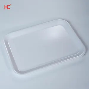 Customizable 16-Inch Square Melamine Tray Fast Food Restaurant Sustainable Plastic Celadon Stocked Tableware