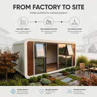 Construction rapide 20ft modulaire préfabriqué petites maisons conteneur bureau Portable Apple House Pod mobile Apple cabine