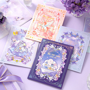 Elegante biglietto 3D con farfalla viola - Biglietto di auguri <span class=keywords><strong>pop</strong></span>-up olografico scintillante - Regalo artistico di benedizione per mamma, amica, insegnante - Product Image 3