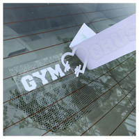 Autocollants de voiture en vinyle imperméable avec impression personnalisée de lettres mélangées, autocollants découpés avec logo et ruban de transfert pour la promotion