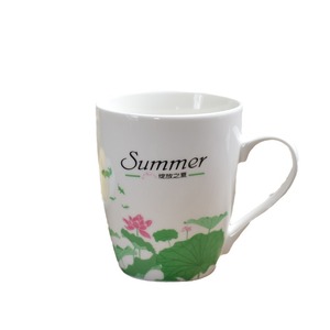 ชุดแก้วเซรามิกสไตล์เรียบง่าย 4 ใบ พร้อมหูจับลายดอกไม้ สำหรับชา กาแฟ ของขวัญสำหรับสำนักงาน - Product Image 4