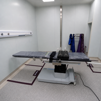Table d'imagerie à bras en C chirurgicale HE-506-A en fibre de carbone, portée de fluoroscopie 1150 mm, charge 350 kg, pour laboratoire de fluoroscopie orthopédique