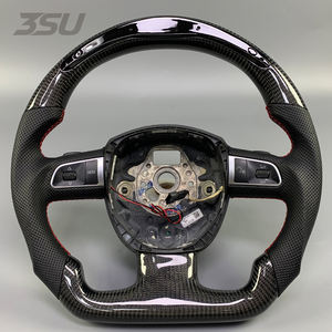 Volant compact en fibre de carbone, design gain de place, compatible avec <span class=keywords><strong>Audi</strong></span> S5 RS5 <span class=keywords><strong>S3</strong></span> S4 A3 A4 A5, personnalisation complète - Product Image 1