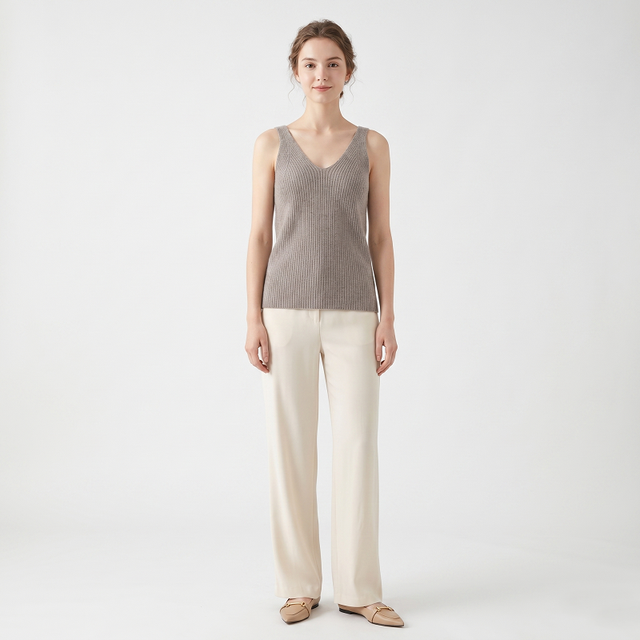 2026 New Fashionable Women's Cashmere Vest, Soft Sleeveless Women's Vest